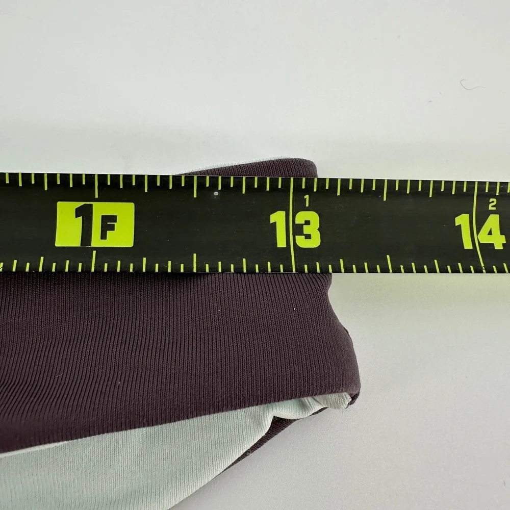 Reversible Ruched Cheeky Bikini Bottoms Plum Purple Mint Green S/M